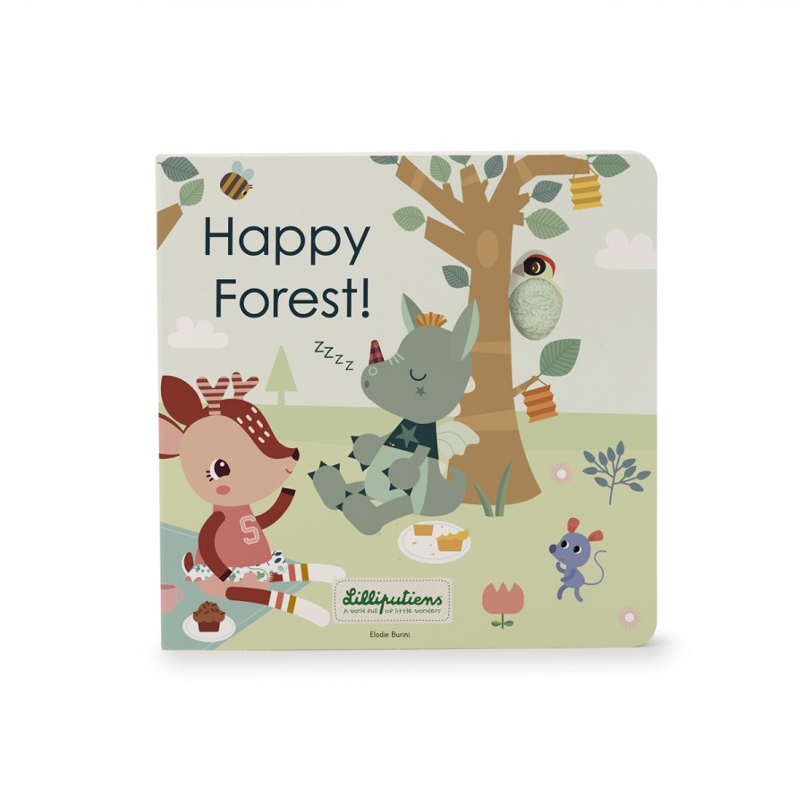couverture livre sonore happy forest de la marque lilliputiens
