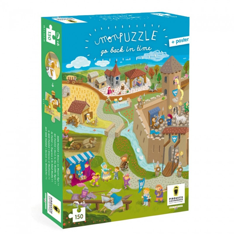 packaging du puzzle château fort de pirouette cacahouete